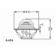 A.454.82 BEHR Термостат, охлаждающая жидкость