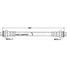 FBH6962 FIRST LINE Тормозной шланг