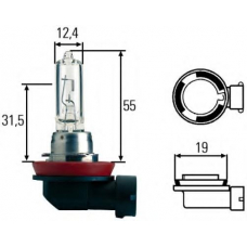 8GH 008 357-001 HELLA Лампа накаливания, фара рабочего освещения; Лампа 