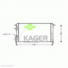31-0960 KAGER Радиатор, охлаждение двигателя