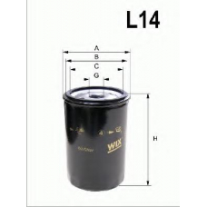 WL7168 QUINTON HAZELL Масляный фильтр; гидрофильтр, автоматическая короб
