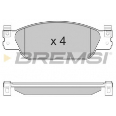 BP3224 BREMSI Комплект тормозных колодок, дисковый тормоз