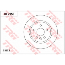 DF7956 TRW Тормозной диск