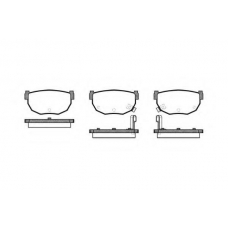 P0513.22 WOKING Комплект тормозных колодок, дисковый тормоз