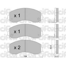 822-377-0 CIFAM Комплект тормозных колодок, дисковый тормоз