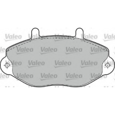 598037 VALEO Комплект тормозных колодок, дисковый тормоз