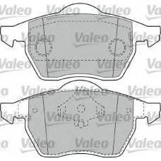 540858 VALEO Комплект тормозных колодок, дисковый тормоз