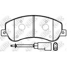 PN0444W NiBK Комплект тормозных колодок, дисковый тормоз