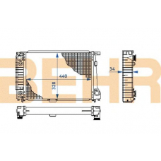 2108473 BEHR Radiator