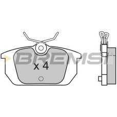 BP2313 BREMSI Комплект тормозных колодок, дисковый тормоз