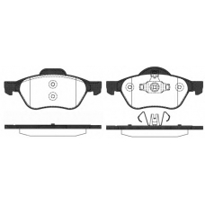 0962.10 REMSA Комплект тормозных колодок, дисковый тормоз