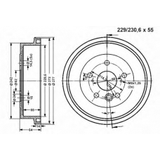 801211 Vema Тормозной барабан