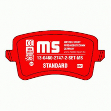 13-0460-2747-2-SET-MS MASTER-SPORT Комплект тормозных колодок, дисковый тормоз