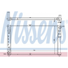 66618 NISSENS Радиатор, охлаждение двигателя
