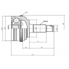 AW1510065A AYWIPARTS Шарнирный комплект, приводной вал