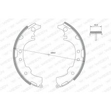 152-2425 WEEN Комплект тормозных колодок