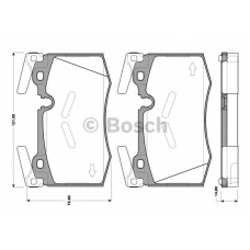 0 986 TB3 090 BOSCH Комплект тормозных колодок, дисковый тормоз