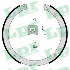 01098 LPR Комплект тормозных колодок, стояночная тормозная с