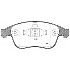 BPA1350.00 OPEN PARTS Комплект тормозных колодок, дисковый тормоз