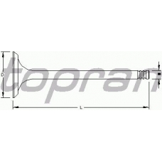302 340 TOPRAN Выпускной клапан