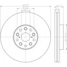 MDC2269R MINTEX Тормозной диск