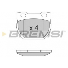 BP2716 BREMSI Комплект тормозных колодок, дисковый тормоз
