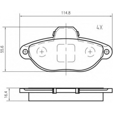 K620301 Vema Комплект тормозных колодок, дисковый тормоз