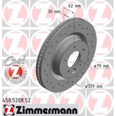 450.5208.52 ZIMMERMANN Тормозной диск