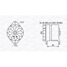 063536895380 MAGNETI MARELLI Генератор