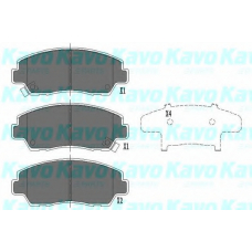 KBP-4522 KAVO PARTS Комплект тормозных колодок, дисковый тормоз