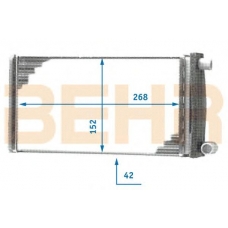 9200705 BEHR Heater core