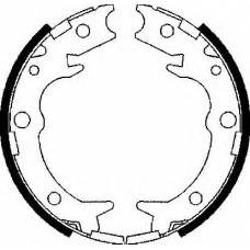 BS1095 QUINTON HAZELL Комплект тормозных колодок, стояночная тормозная с
