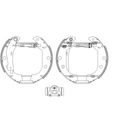 8DB 355 004-541 HELLA PAGID Комплект тормозных колодок