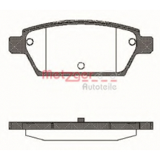 1195.10 METZGER Комплект тормозных колодок, дисковый тормоз