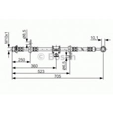 1 987 476 755 BOSCH Тормозной шланг