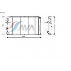RTA2263 AVA Радиатор, охлаждение двигателя