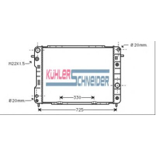 0612401 KUHLER SCHNEIDER Радиатор, охлаждение двигател