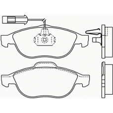 P 23 075 BREMBO Комплект тормозных колодок, дисковый тормоз