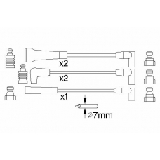 0 986 356 780 BOSCH Комплект проводов зажигания