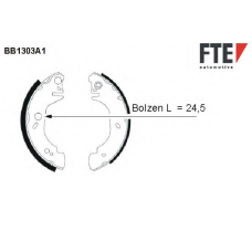 BB1303A1 FTE Комплект тормозных колодок