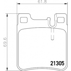 8DB 355 007-581 HELLA PAGID Комплект тормозных колодок, дисковый тормоз