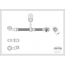 19032671 CORTECO Тормозной шланг