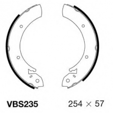 VBS235 MOTAQUIP Комплект тормозных колодок