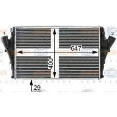 8ML 376 700-721 HELLA Интеркулер