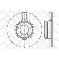 6020-1544V-SX STELLOX Тормозной диск