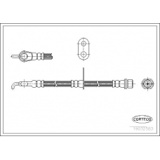 19032583 CORTECO Тормозной шланг