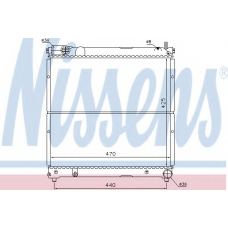 64163 NISSENS Радиатор, охлаждение двигателя