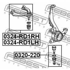 0324-RD1LH FEBEST Рычаг независимой подвески колеса, подвеска колеса