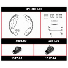 SPK 3001.00 REMSA Комплект тормозов, барабанный тормозной механизм