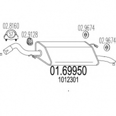 01.69950 MTS Глушитель выхлопных газов конечный